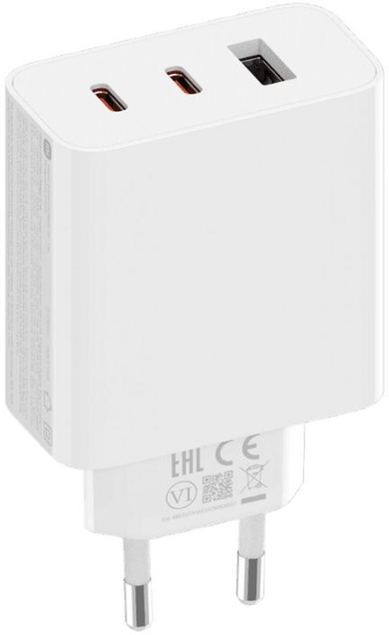 Сетевое зарядное устройство Xiaomi 67W GaN Charger 2C1A EU A07ZMEU, белый Фото 0
