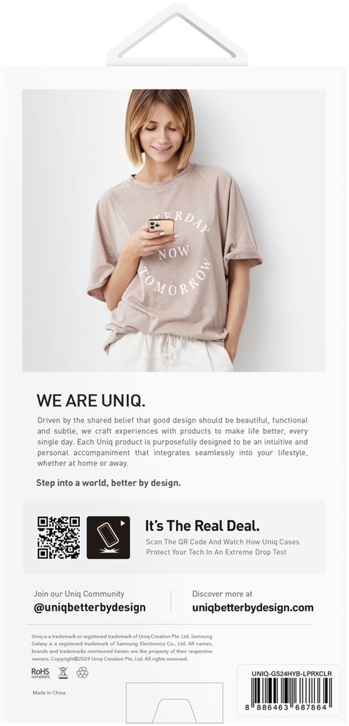 Чехол UNIQ LIFEPRO XTREME для Galaxy S24, прозрачный (GS24HYB-LPRXCLR) Фото 3