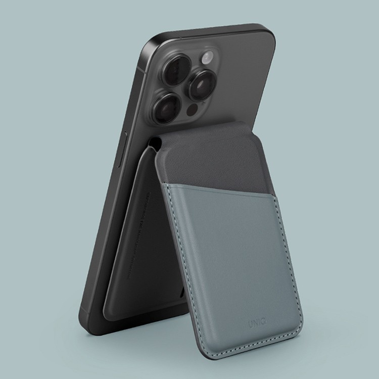 Кардхолдер UNIQ Lyden DS Magsafe, синий/черный (LYDENDS-WBLUBLK) Фото 2