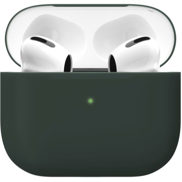 Чехол силиконовый VLP для Apple AirPods 3, темно-зеленый Фото 0
