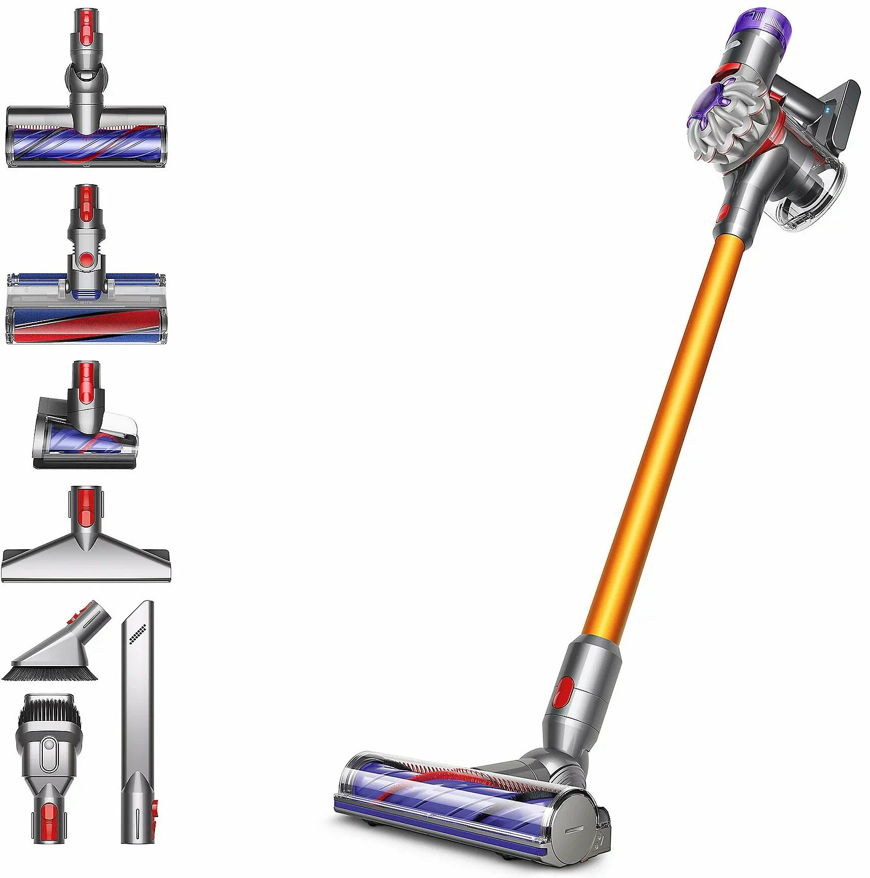 Пылесос Dyson V8 Absolute, Silver/Yellow (476547 EU) Фото 3