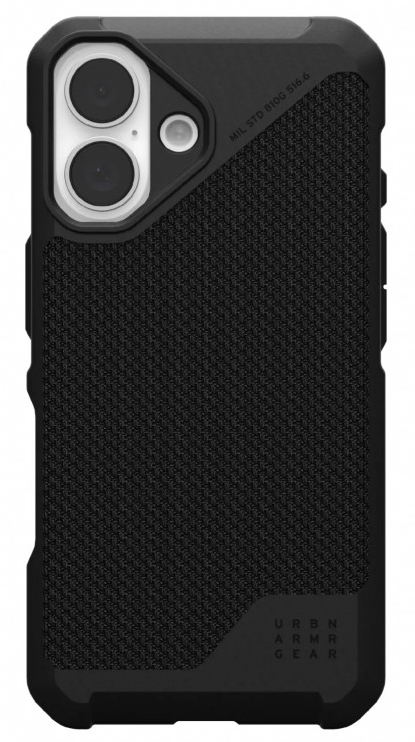 Чехол UAG Metropolis LT с MagSafe для iPhone 16, черный (114454113940) Фото 0