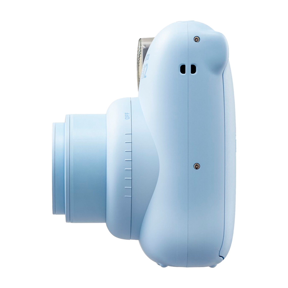 Фотоаппарат моментальной печати Fujifilm INSTAX Mini 12 + картридж на 10 снимков и стикеры, синий