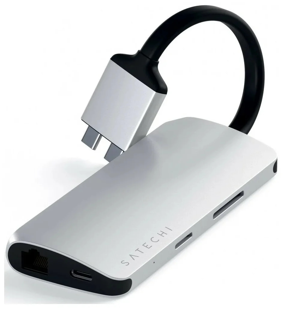 USB-концентратор Satechi Dual Multimedia Adapter (ST-TCDMMAS) Фото 0