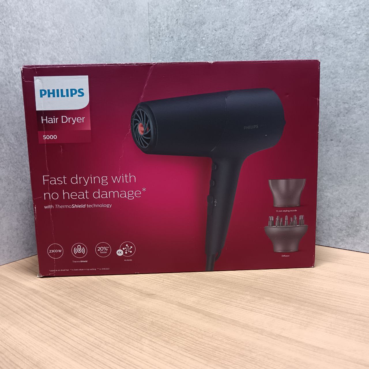 Фен Philips BHD510/00, синий Фото 3