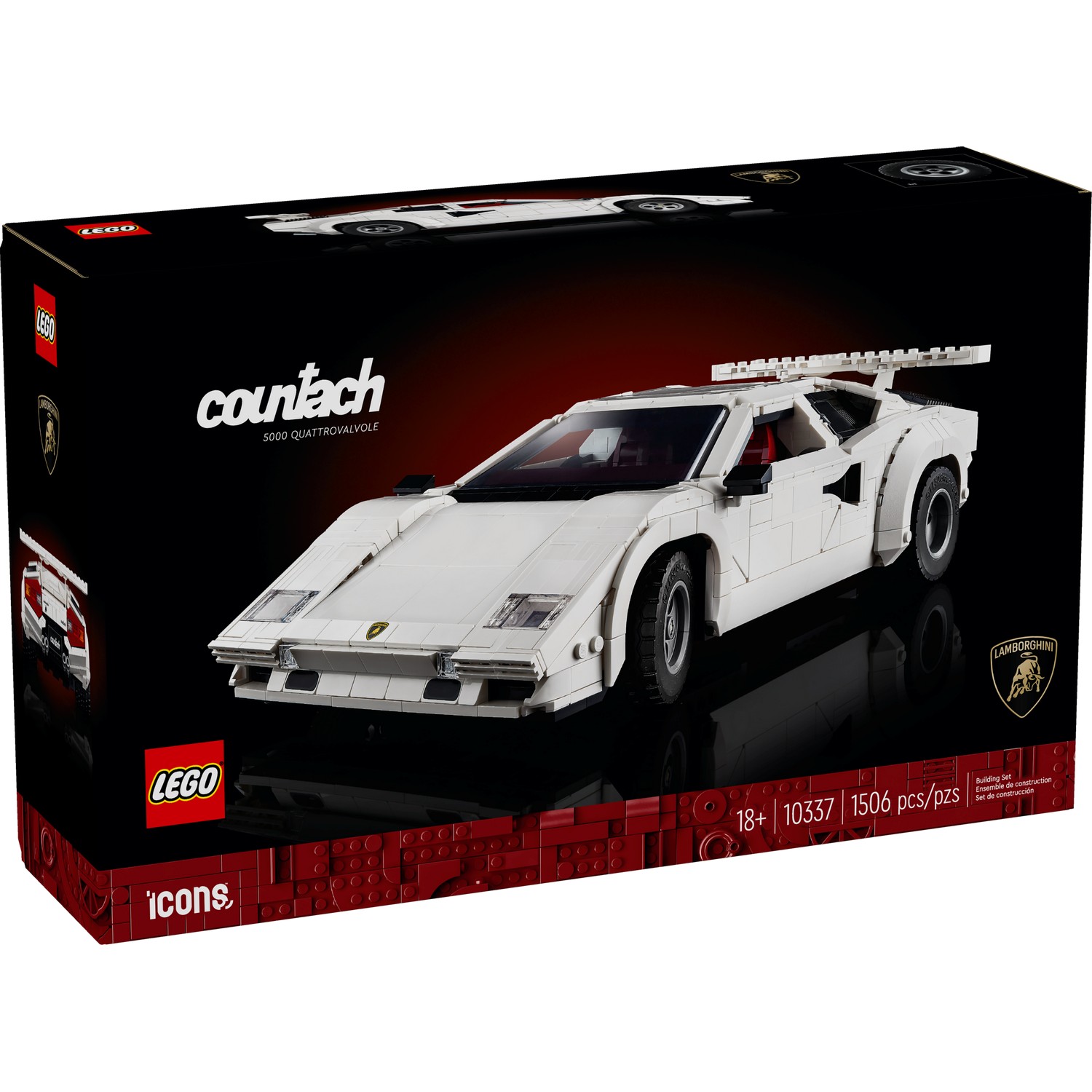 Конструктор LEGO Lamborghini Countach 5000 Quattrovalvole 10337 Фото 0