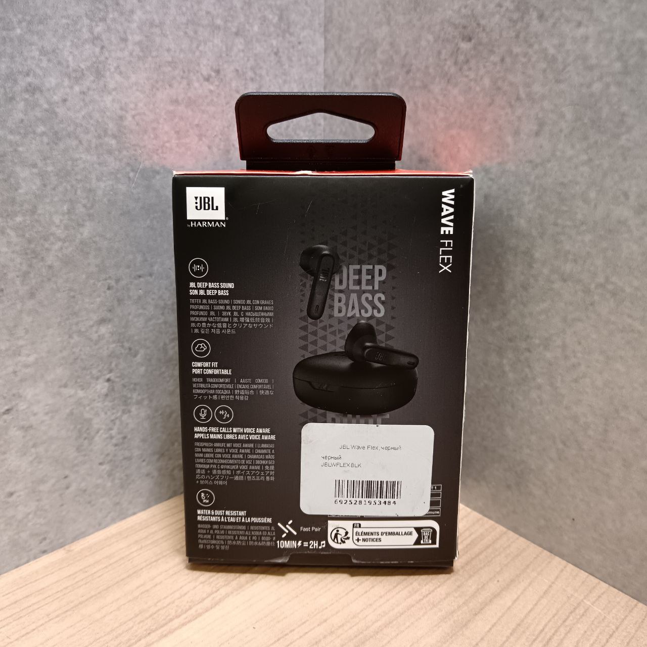 Беспроводные наушники JBL Wave Flex, черный Фото 3