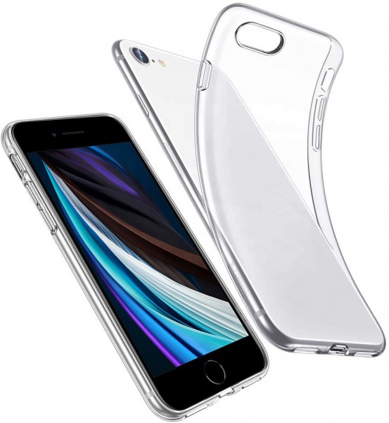 Чехол силиконовый для iPhone SE 2020 (прозрачный) Фото 1