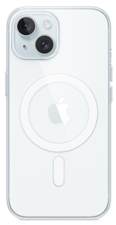 Чехол Apple для iPhone 15 Clear Case с MagSafe, прозрачный (MT203) Фото 0