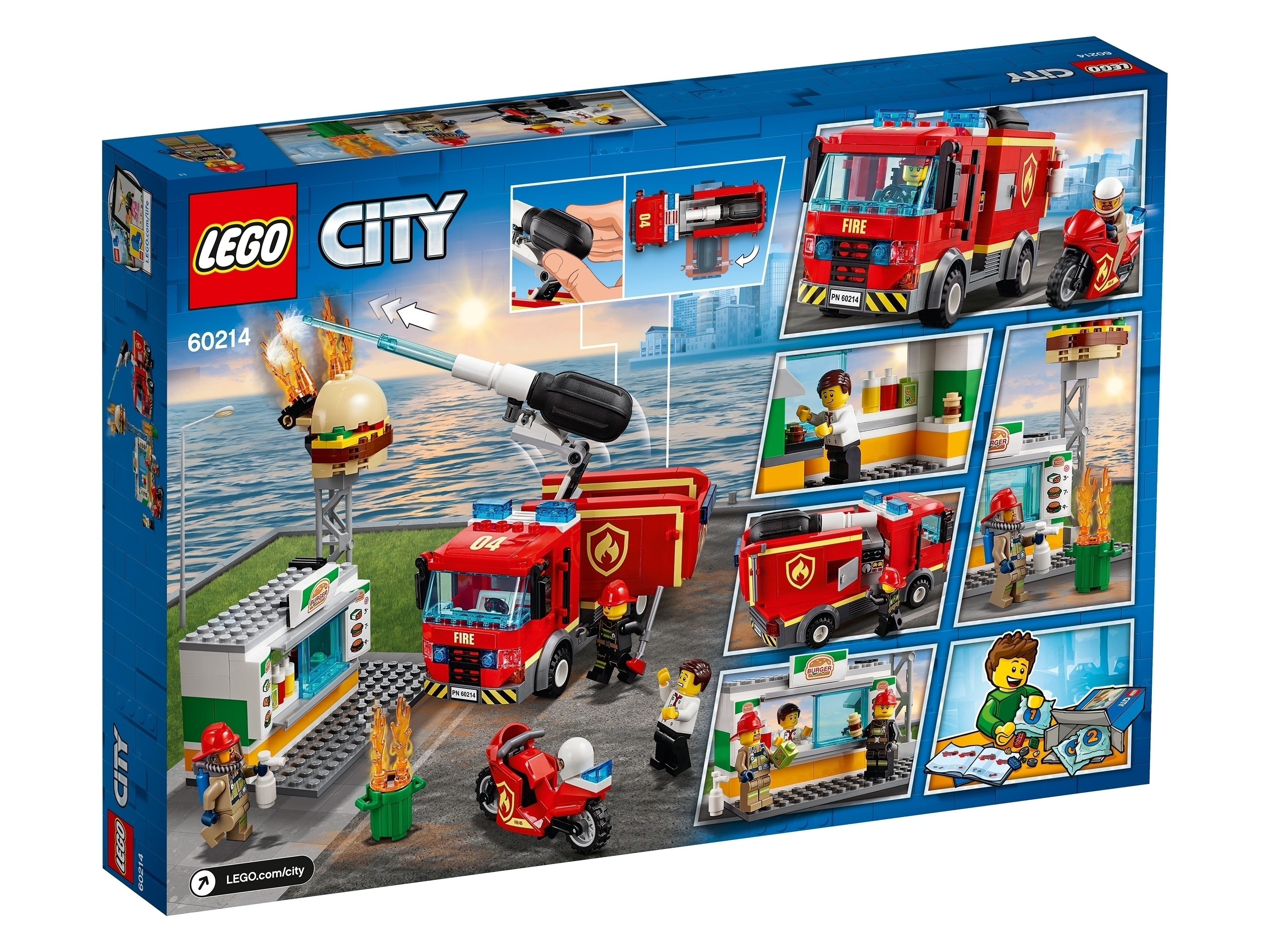 Конструктор LEGO City 60214 Пожар в бургер-кафе Фото 8