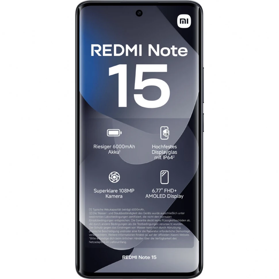 Смартфон Redmi Note 15 4G 8/256Гб, черный Фото 1