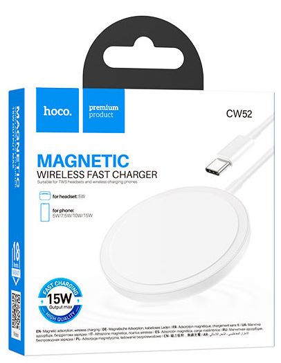 Беспроводное зарядное устройство Hoco CW52, белый Фото 2