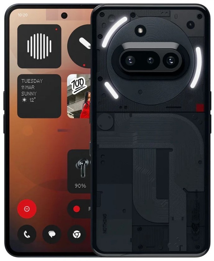 Смартфон Nothing Phone (3a) 12/256Гб, черный Фото 0