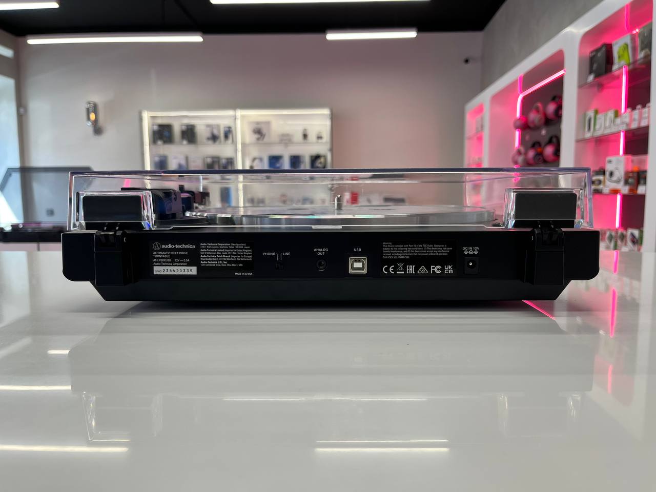 Виниловый проигрыватель Audio-Technica AT-LP60XUSB, серебристый Фото 5