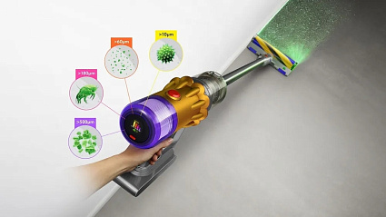 Вертикальный пылесос Dyson V12 Detect Slim Fluffy (SV46) 448850 Фото 2