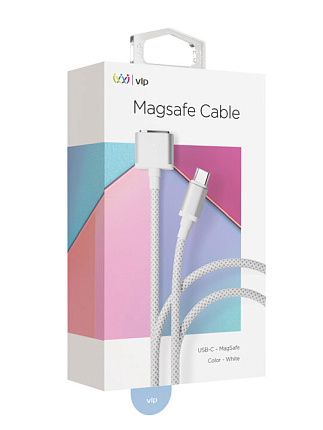Дата-кабель VLP Cable USB C – MagSafe, 2.0м, белый Фото 3