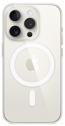 Чехол Apple для iPhone 15 Pro Clear Case с MagSafe, прозрачный (MT223) Фото 1