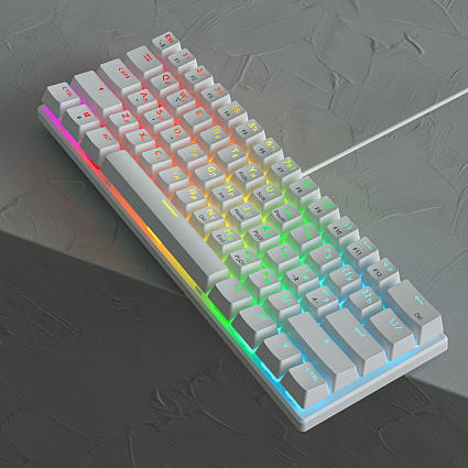 Клавиатура CyberLynx BD61, красные свитчи, белый Фото 3