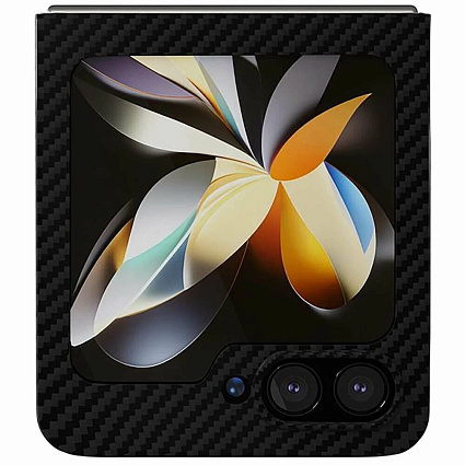 Чехол VLP Kevlar Case для Samsung  Z Flip 5, черный Фото 4