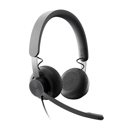Наушники Logitech Headset Zone Wired Teams, черный Фото 1