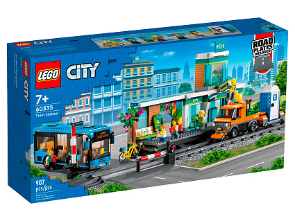 Конструктор LEGO City 60335 Железнодорожная станция Фото 1