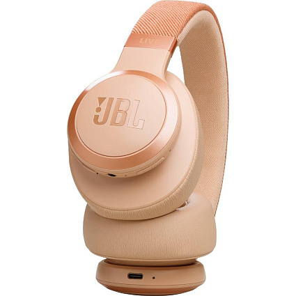 Беспроводные наушники JBL LIVE 770NC, бежевый Фото 3