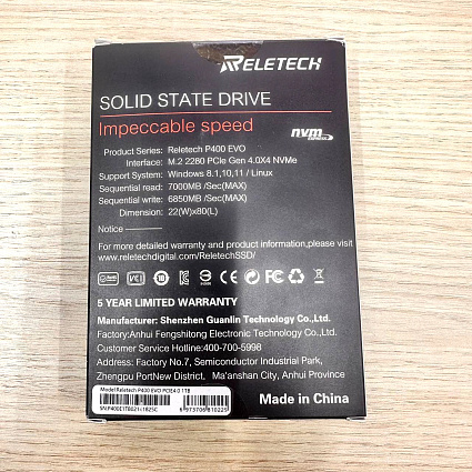 Reletech P400 EVO, PCIE4.0, 1 Тб Фото 4