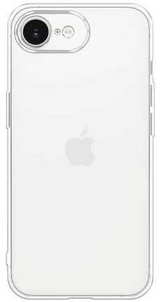 Чехол силиконовый для iPhone 16e, прозрачный Фото 1
