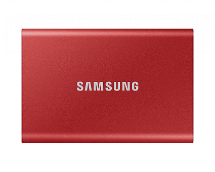 Внешний SSD диск Samsung T7 2TB, красный MU-PC2T0R Фото 1