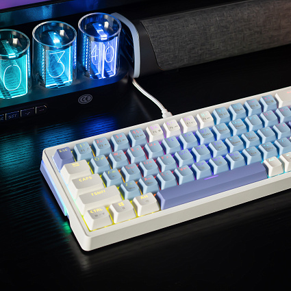 Клавиатура CyberLynx AG63, черные свитчи, синий Фото 5