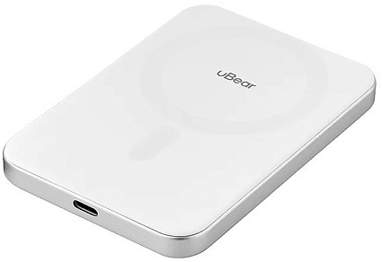 Внешний аккумулятор uBear Slide Magsafe 5000mAh Qi2 PD20W, белый Фото 3