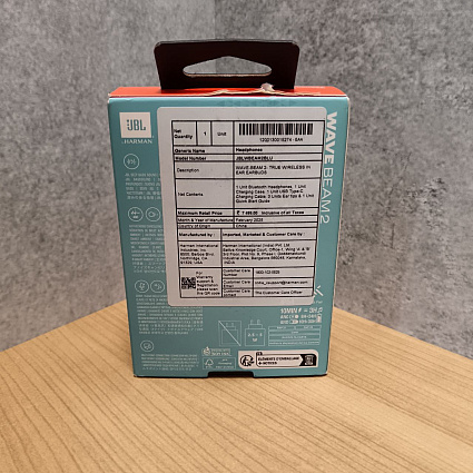 Беспроводные наушники JBL Wave Beam 2, синий Фото 4