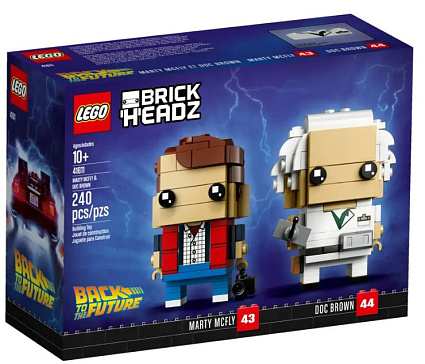 Конструктор LEGO BrickHeadz 41611 Марти Макфлай и Доктор Браун Фото 1
