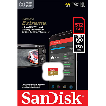 Карта памяти SanDisk Extreme microSDXC, 1 Тб Фото 1