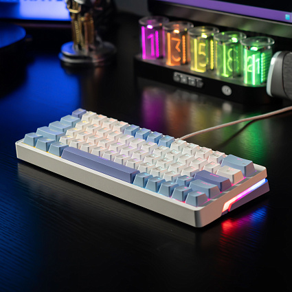 Клавиатура CyberLynx AG63, красные свитчи, бело-синий Фото 3