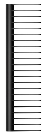 Гребень Dyson Detangling Comb, Black/Rose (965003-07) Фото 1