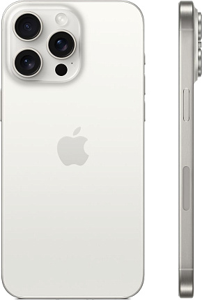 Смартфон Apple iPhone 15 Pro Max 1ТБ, White Titanium (белый) Фото 2