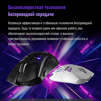 Беспроводная мышь Furycube G11 ультралегкая, белый Фото 16