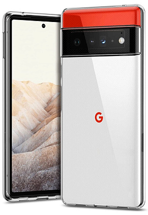 Силиконовый чехол для Pixel 6 Pro, прозрачный Фото 1