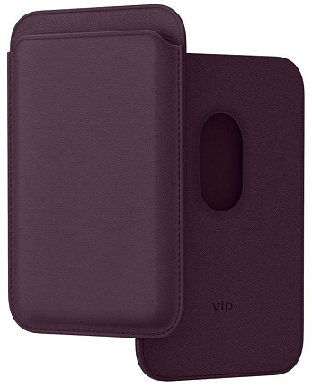Картхолдер VLP из экокожи с MagSafe, марсала Фото 1