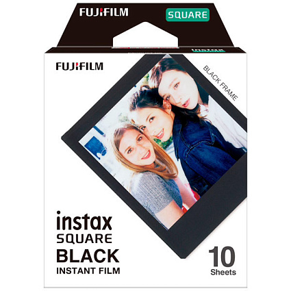 Фотобумага Fujifilm Instax Square Black Frame (10 снимков, черная рамка) Фото 1
