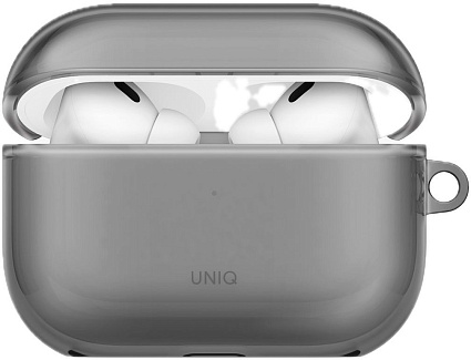 Чехол Uniq Glase Glossy для AirPods Pro 3, серый (AIRPODSPRO3-GLSGSMK) Фото 2