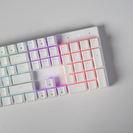 Клавиатура CyberLynx BD104, коричневые свитчи, белый Фото 6