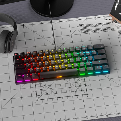 Клавиатура CyberLynx BD61, красные свитчи, черный Фото 5