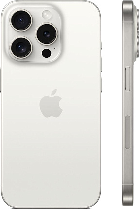 Смартфон Apple iPhone 15 Pro 1ТБ, White Titanium (белый) Фото 2