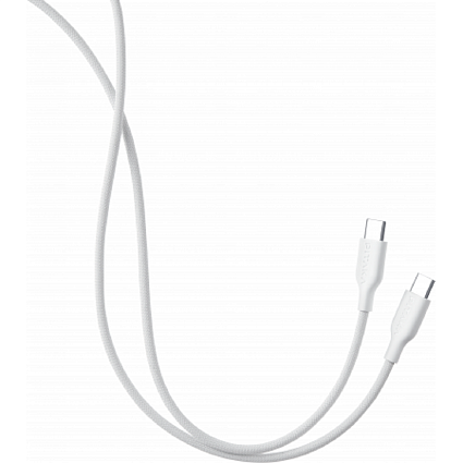 Кабель PITAKA USB-C - USB-C в оплетке, белый (FB2302W) Фото 2