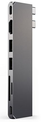 Адаптер Satechi USB-C Pro Hub Slim, серый космос (ST-HUCPHSM) Фото 3