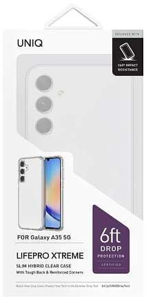 Чехол Uniq LifePro Xtreme для Galaxy A35, прозрачный (GA35HYB-LPRXCLR) Фото 2