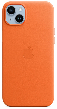 Кожаный чехол MagSafe для iPhone 14 Plus - Orange (MPPF3ZM/A) Фото 1
