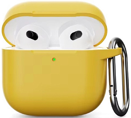Силиконовый защитный чехол для AirPods 4, жёлтый (Yellow) Фото 1